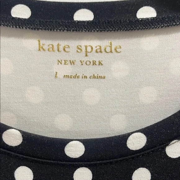Kate spade dress sz large Polka Dot Black and White Dress - Picture 2 of 8